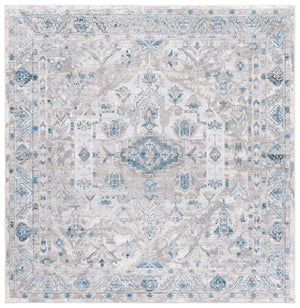 Safavieh Orlando Traditional Area Rug - Luxurious Power-loomed Design With Botanical Motifs For Elegant Homes Grey ,Blue 70% Felt,25% Velvet,5% Laminated Film Orl772f-4