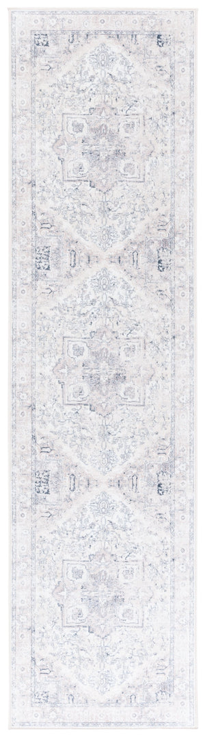 Safavieh Orlando Traditional Power-loomed Runner Rug - Elegant, Washable Design For Modern Living Spaces Beige ,Grey 70% Felt,25% Velvet,5% Laminated Film Orl774b-28