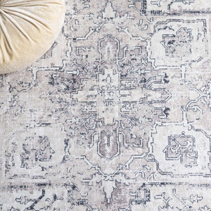 Safavieh Orlando Traditional Power-loomed Runner Rug - Elegant, Washable Design For Modern Living Spaces Beige ,Grey 70% Felt,25% Velvet,5% Laminated Film Orl774b-5