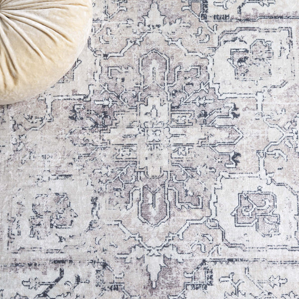 Safavieh Orlando Traditional Power-loomed Runner Rug - Elegant, Washable Design For Modern Living Spaces Beige ,Grey 70% Felt,25% Velvet,5% Laminated Film Orl774b-5