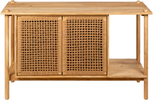 Orly ORLY-003 31"H x 52"W x 19"D Cabinet ORLY003-305219  Top: Brown; Base: Wheat, Brown Surya