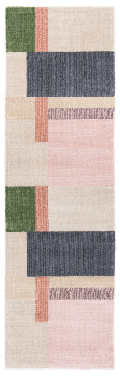 Safavieh Orwell 300 Power Loomed Polypropylene Contemporary Rug Ivory / Charcoal ORW300A-3
