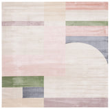Safavieh Orwell 301 Power Loomed Contemporary Rug Beige / Pink 6'-7" x 6'-7" Square