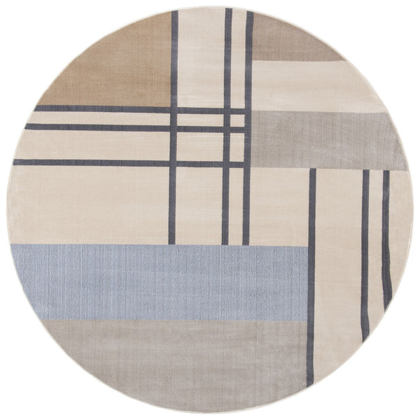 Safavieh Orwell 302 Power Loomed Contemporary Rug Ivory / Taupe ORW302A-9SQ
