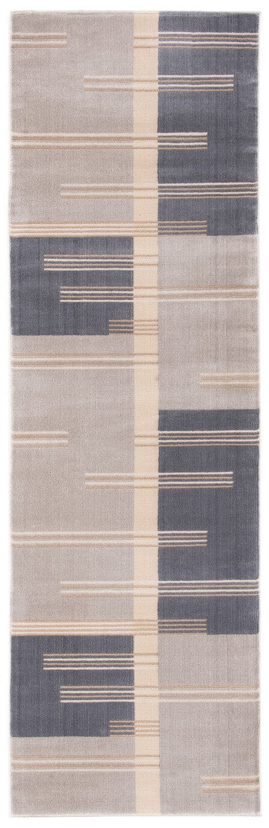 Safavieh Orwell 304 Power Loomed Polypropylene Contemporary Rug Grey / Charcoal ORW304F-213
