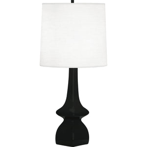 Robert Abbey Obsidian Jasmine Table Lamp Obsidian GLAZED CERAMIC Oyster Linen Shade