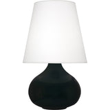 Robert Abbey Obsidian June Accent Lamp Obsidian Glazed Ceramic Oyster Linen Shade