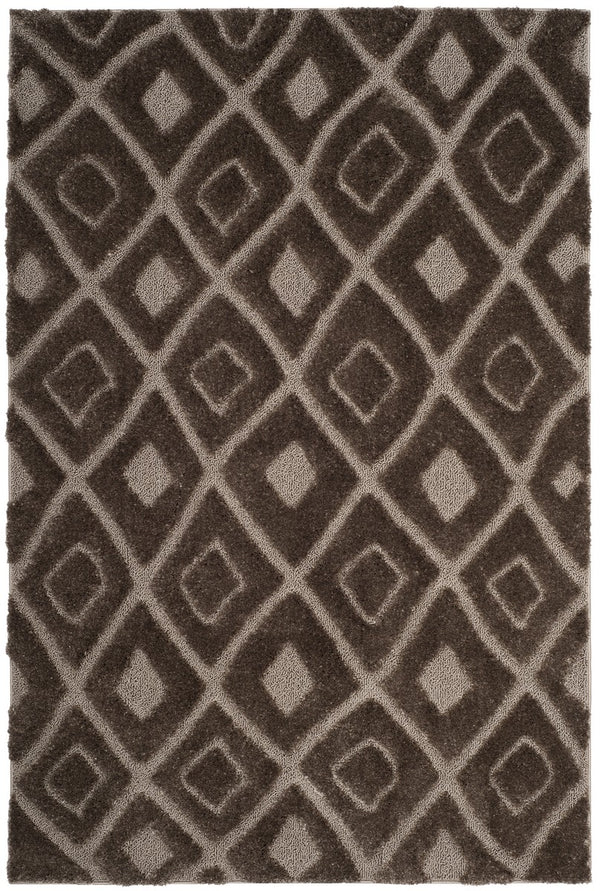 Safavieh Olympia Shag 319 Power Loomed Shag & Flokati Rug Mushroom OSG319C-3