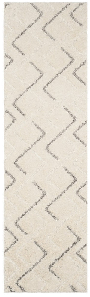 Safavieh Olympia Shag 322 Power Loomed Shag & Flokati Rug Cream / Grey OSG322A-3