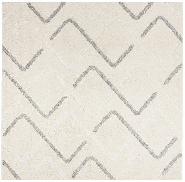 Safavieh Olympia Shag 322 Power Loomed Shag & Flokati Rug Cream / Grey OSG322A-3