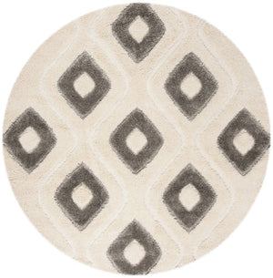 Safavieh Olympia Shag 325 Power Loomed Shag & Flokati Rug Cream / Grey OSG325A-28