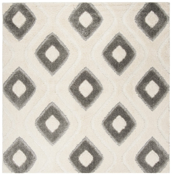 Safavieh Olympia Shag 325 Power Loomed Shag & Flokati Rug Cream / Grey OSG325A-28