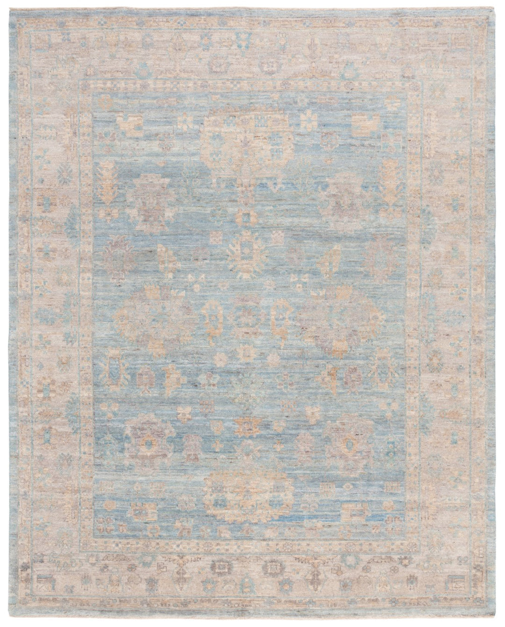 Safavieh Oushak 109 OSH109 Hand Knotted Traditional Rug Light Gold / Beige OSH109M-9