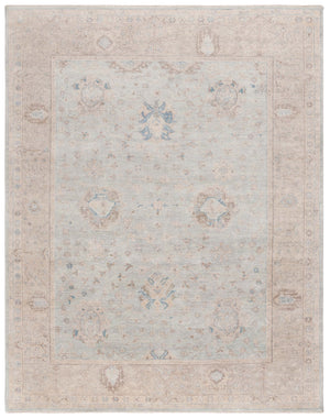 Safavieh Oushak Hand-knotted Area Rug – Elegant Floral Design In Soft Grey And Beige, Perfect For Any Space Grey ,Beige 80% Wool,20% Cotton Osh651f-6