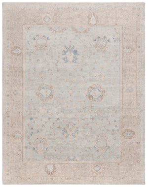 Safavieh Oushak Exquisite Hand-knotted Area Rug With Antique Oriental Design For Elegant Home Décor Grey ,Beige 80% Wool,20% Cotton Osh651f-10