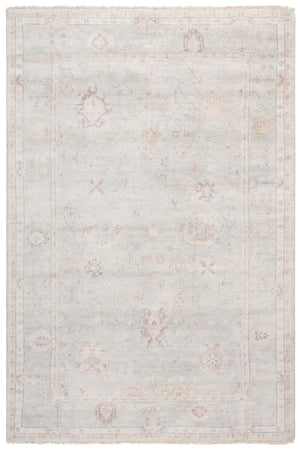 Safavieh Oushak Hand-knotted Area Rug – Elegant Floral Design In Soft Grey And Beige, Perfect For Any Space Light Grey ,Beige 80% Wool,20% Cotton Osh651g-6