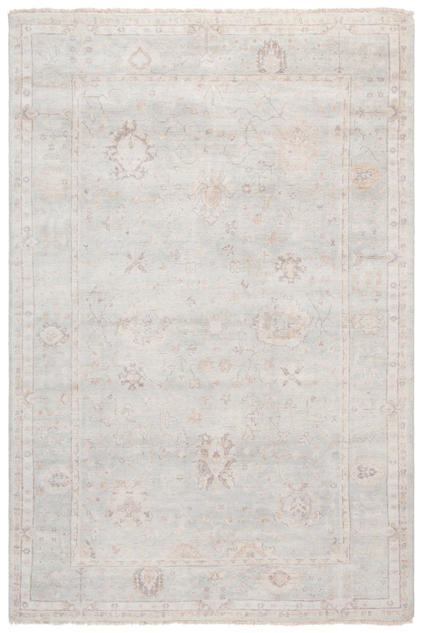 Safavieh Oushak Hand-knotted Area Rug – Elegant Floral Design In Soft Grey And Beige, Perfect For Any Space Light Grey ,Beige 80% Wool,20% Cotton Osh651g-6