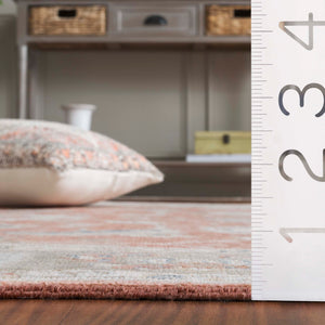 Safavieh Oushak Hand Knotted Area Rug - Timeless Elegance In Luxurious Wool & Cotton Blend For Your Home Rust ,Beige 80% Wool,20% Cotton Osh652p-6