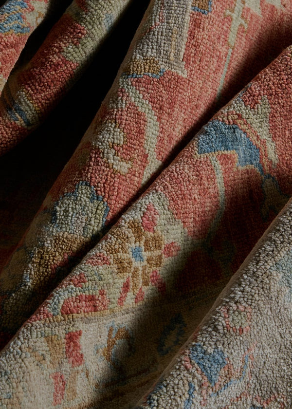 Safavieh Oushak Hand Knotted Area Rug - Timeless Elegance In Luxurious Wool & Cotton Blend For Your Home Rust ,Beige 80% Wool,20% Cotton Osh652p-6