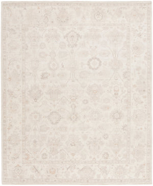 Safavieh Oushak Area Rug – Hand-knotted Luxury In Soft Wool & Cotton Blend For Timeless Elegance & Comfort Beige ,Light Grey 80% Wool,20% Cotton Osh654b-6