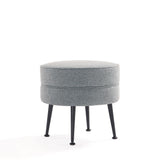 Bailey Ottoman in Grey with Black Feet OT003-GYB Manhattan Comfort