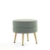 Bailey Ottoman in Sage Green with Gold Feet OT003-SG Manhattan Comfort