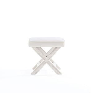 Abigail Single Ottoman Bench in Cream OT004-CR Manhattan Comfort