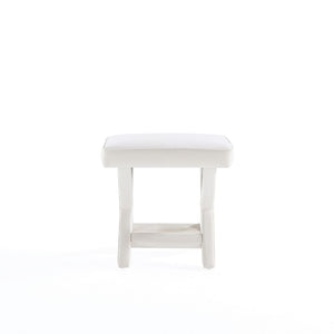 Abigail Single Ottoman Bench in Cream OT004-CR Manhattan Comfort