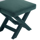 Abigail Single Ottoman Bench in Green OT004-GR Manhattan Comfort