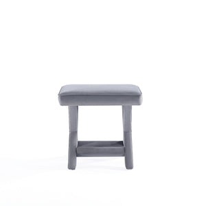 Abigail Single Ottoman Bench in Grey OT004-GY Manhattan Comfort