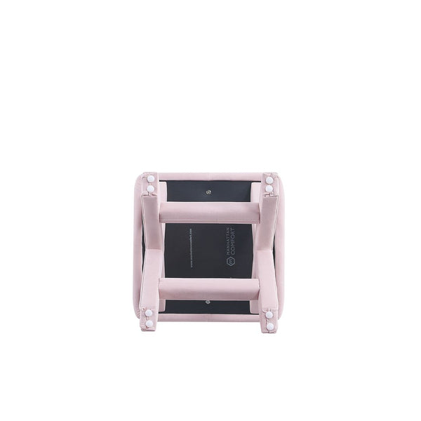 Abigail Single Ottoman Bench in Pink OT004-PK Manhattan Comfort