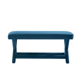 Abigail Double Ottoman Bench in Blue OT005-BL Manhattan Comfort