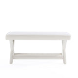 Abigail Double Ottoman Bench in Cream OT005-CR Manhattan Comfort