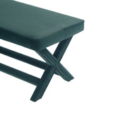 Abigail Double Ottoman Bench in Green OT005-GR Manhattan Comfort