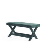 Abigail Double Ottoman Bench in Green OT005-GR Manhattan Comfort