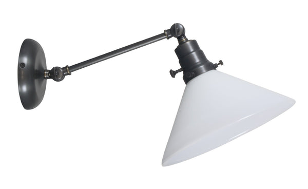 House Of Troy Otis Industrial Wall Swings With Amber Glass Shade – Perfect For Stylish Home Lighting Solutions Oil Rubbed Bronze Metal Ot675-ob-wt