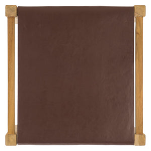 Safavieh Solana Ottoman - Chic Rustic Accent For Modern Living Spaces - Versatile Footstool & Seating Solution Cognac / Natural OTT1200A