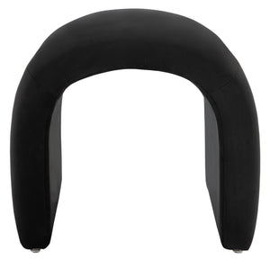 Safavieh Kibo Ottoman - Elegant Velvet Upholstered Bench With Solid Wood Frame For Stylish Home Decor Black Solid Wood,Plywood ,Velvet,Ca Foam Ott1300b