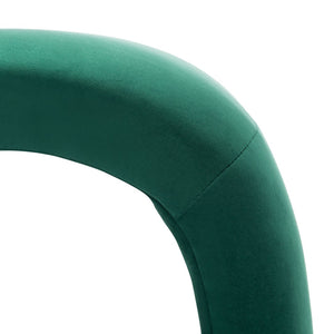 Safavieh Kibo Ottoman - Plush Velvet Accent For Modern Luxury Living Rooms, Versatile Footrest & Seating Option Emerald OTT1300D