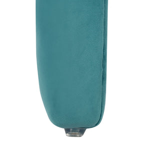 Safavieh Kibo Ottoman - Plush Velvet Accent For Modern Luxury Living Rooms, Versatile Footrest & Seating Option Sea Blue OTT1300E