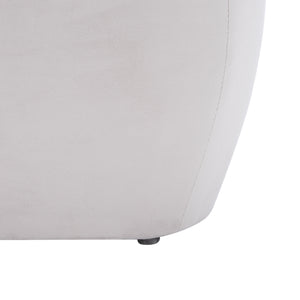 Safavieh Whitley Elegant Rectangular Ottoman - Stylish Velvet Upholstery With Solid Wood Frame For Your Home Greige Solid Wood,Plywood ,Velvet,Ca Foam Ott1301a