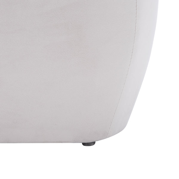 Safavieh Whitley Elegant Rectangular Ottoman - Stylish Velvet Upholstery With Solid Wood Frame For Your Home Greige Solid Wood,Plywood ,Velvet,Ca Foam Ott1301a