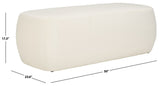 Safavieh Whitley Rectangular Ottoman Cream OTT1301B