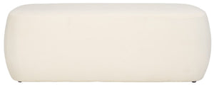 Safavieh Whitley Rectangular Ottoman Cream OTT1301B