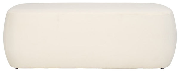 Safavieh Whitley Rectangular Ottoman Cream OTT1301B