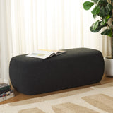 Safavieh Whitley Rectangular Ottoman Black OTT1301D