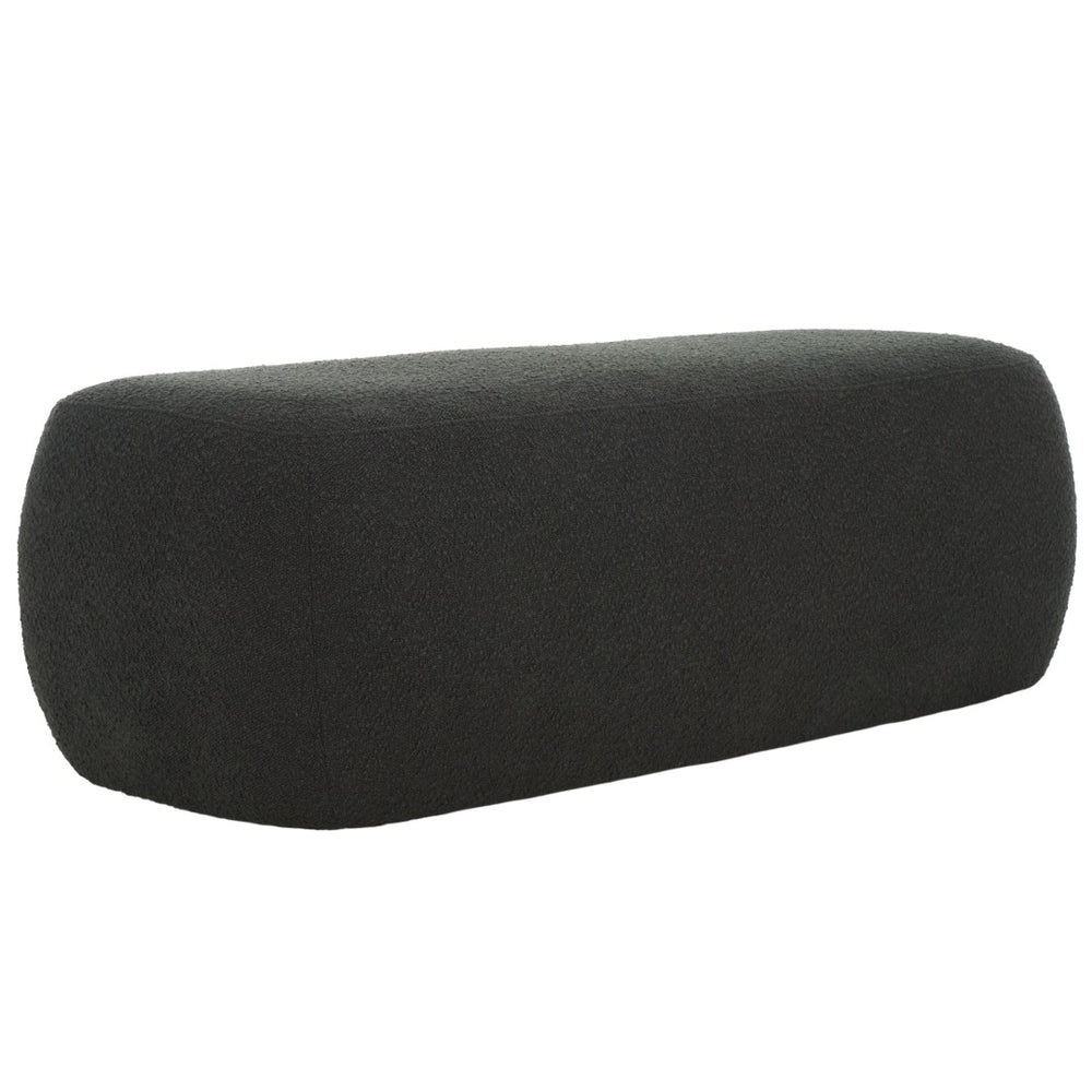Safavieh Whitley Rectangular Ottoman - Stylish Minimalist Design For Versatile Seating & Modern Decor Black OTT1301D