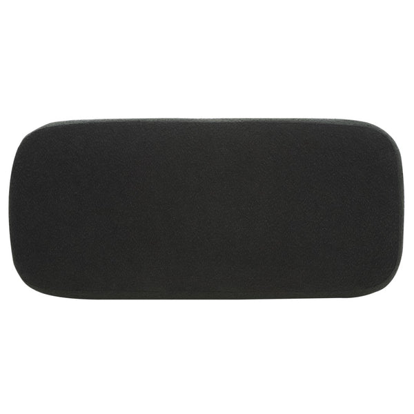 Safavieh Whitley Rectangular Ottoman W/ Wood Legs OTT1302B Black Boucle / Brown