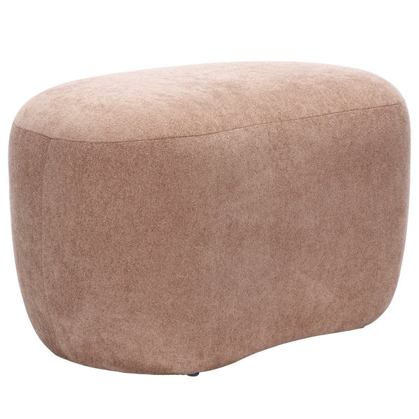 Safavieh Regut Ottoman - Stylish Peach Seating Solution With Solid Wood Support For Cozy Living Spaces Peach Wood,Fabric,Foam Ott1303a