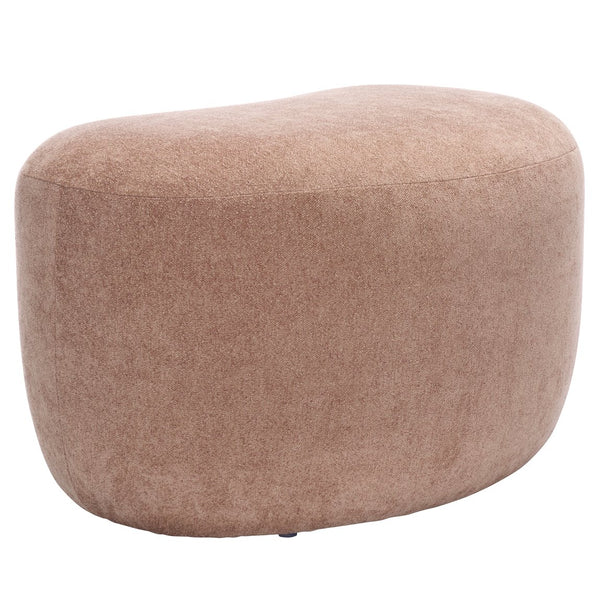 Safavieh Regut Ottoman - Stylish Peach Seating Solution With Solid Wood Support For Cozy Living Spaces Peach Wood,Fabric,Foam Ott1303a